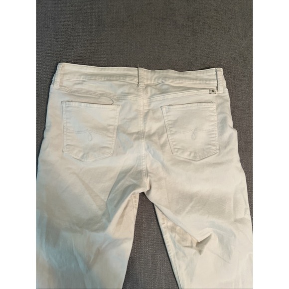 Lucky Brand Lolita Capri Jeans Women 10 White Stretch Preppy Comfortable - Picture 12 of 13